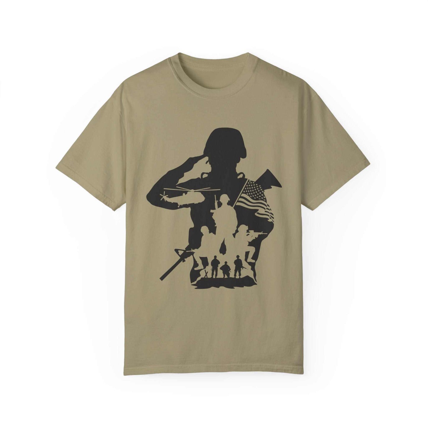 Soldier Graphic Tee – Garment-Dyed Customizable