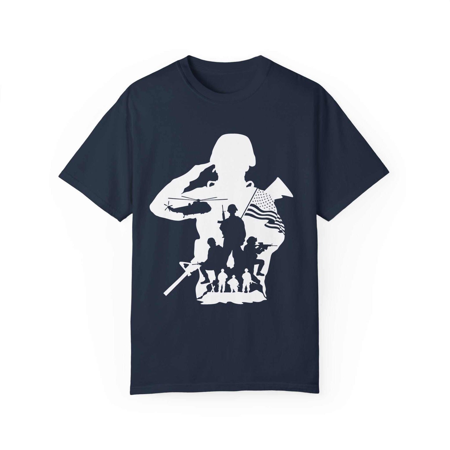 Soldier Graphic Tee – Garment-Dyed Customizable