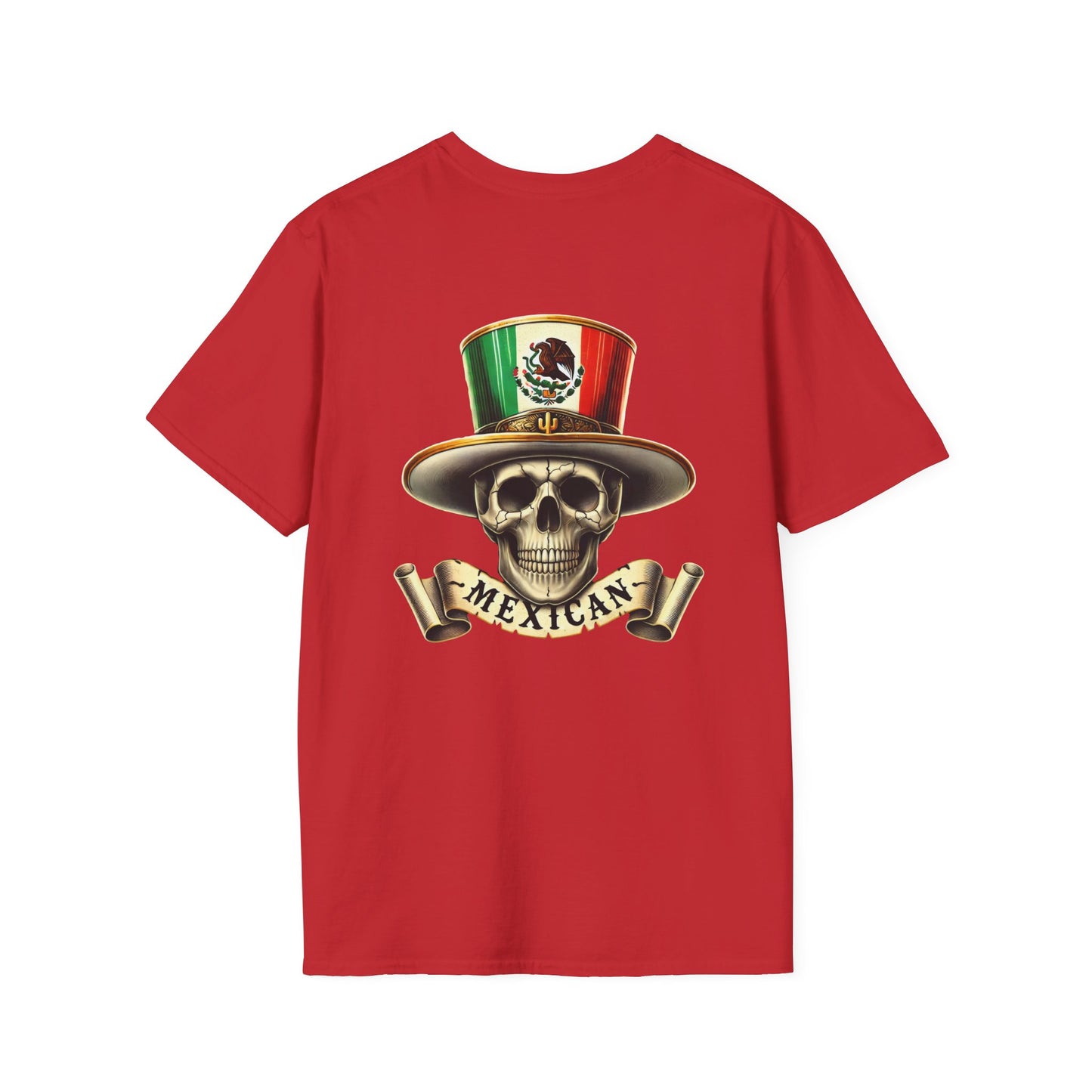 Mexican Skull & Top Hat Unisex T-Shirt – BACK PRINT Design