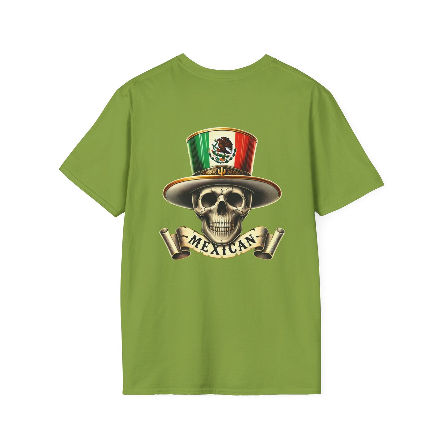 Mexican Skull & Top Hat Unisex T-Shirt – BACK PRINT Design