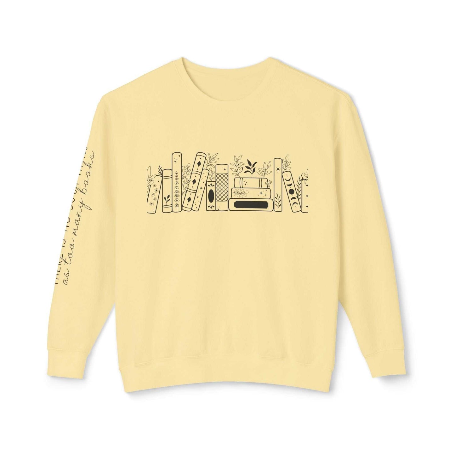 books” graphic sweatshirt 📚✨ unisex lightweight crewneck sweatshirt