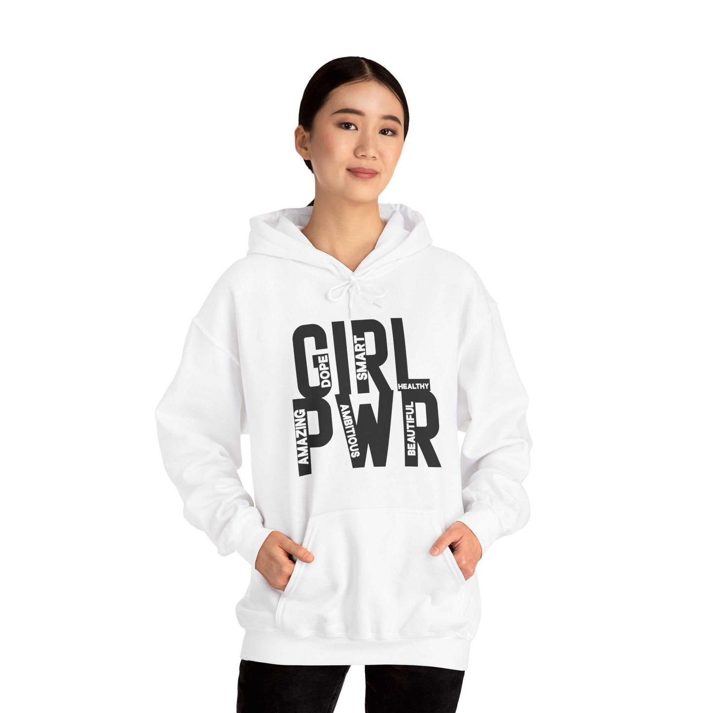 ✨ Girl Power Hooded Sweatshirt – Wear Confidence Loudly