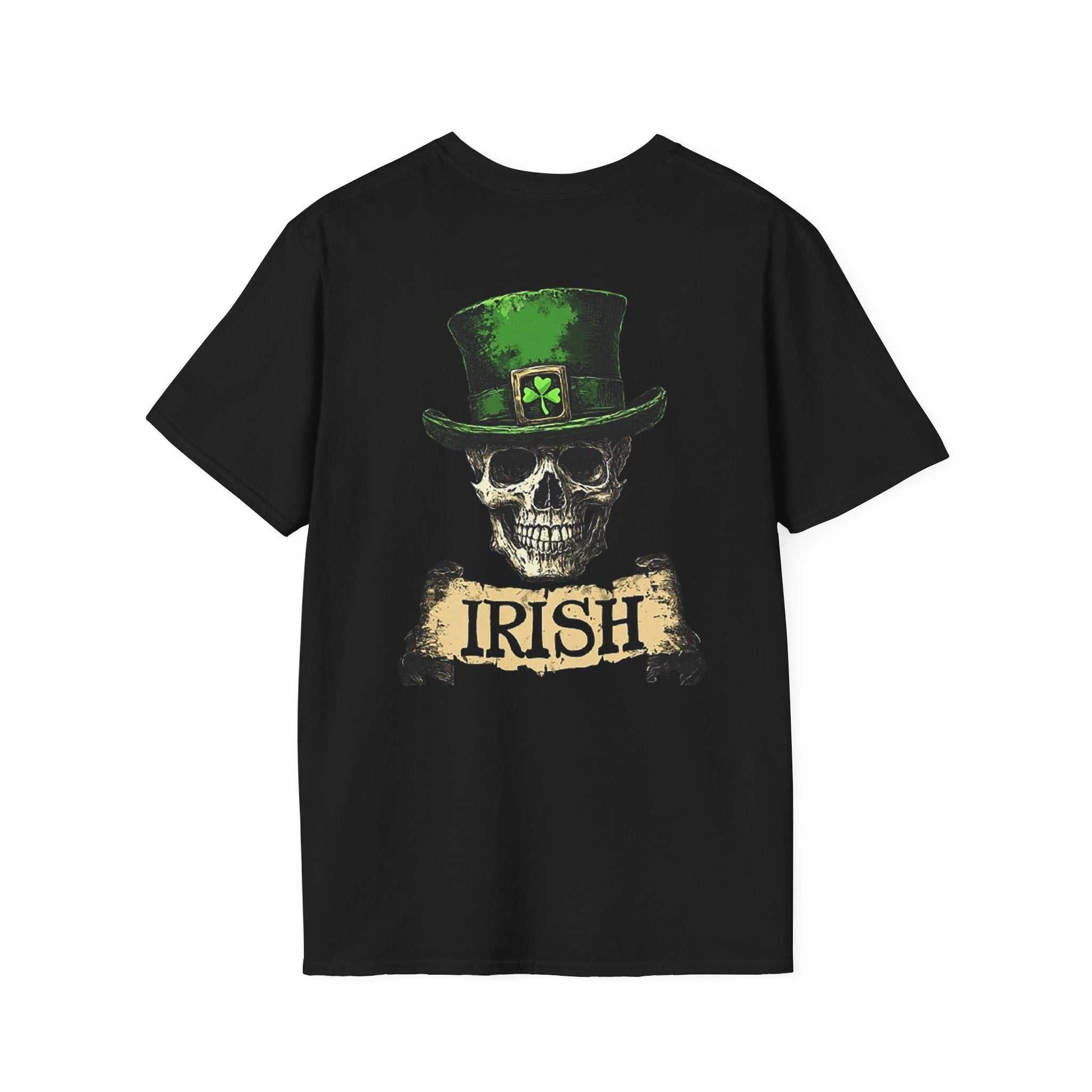 Irish Skull & Top Hat T-Shirt ☘️💀