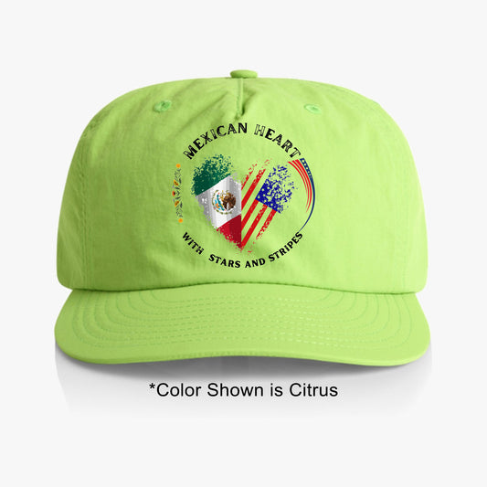 Mexican Heart & USA Stripes | Stylish Surf Cap