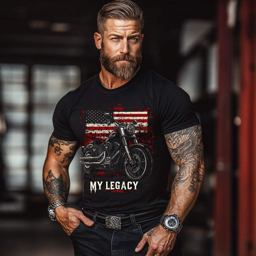 🔥 “My Legacy” Motorcycle Graphic T-Shirt